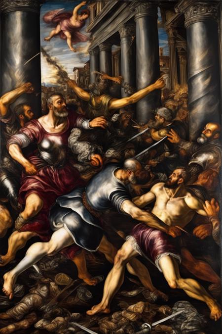 00530-4180518332-_lora_Tintoretto Style_1_Tintoretto Style - tintoretto painting of the fight between goods and cyborgs.png